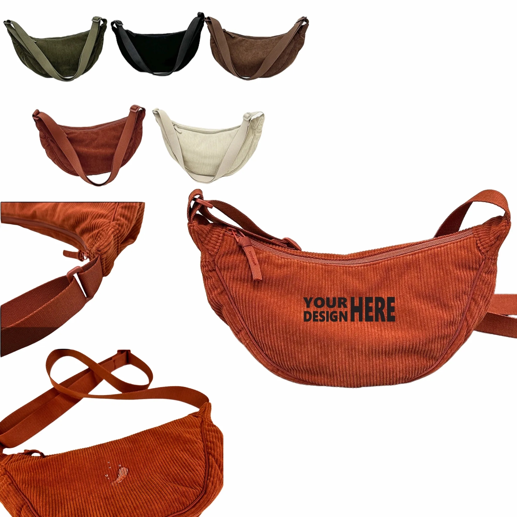 2025 Autumn And Winter New Corduroy Dumpling Bag