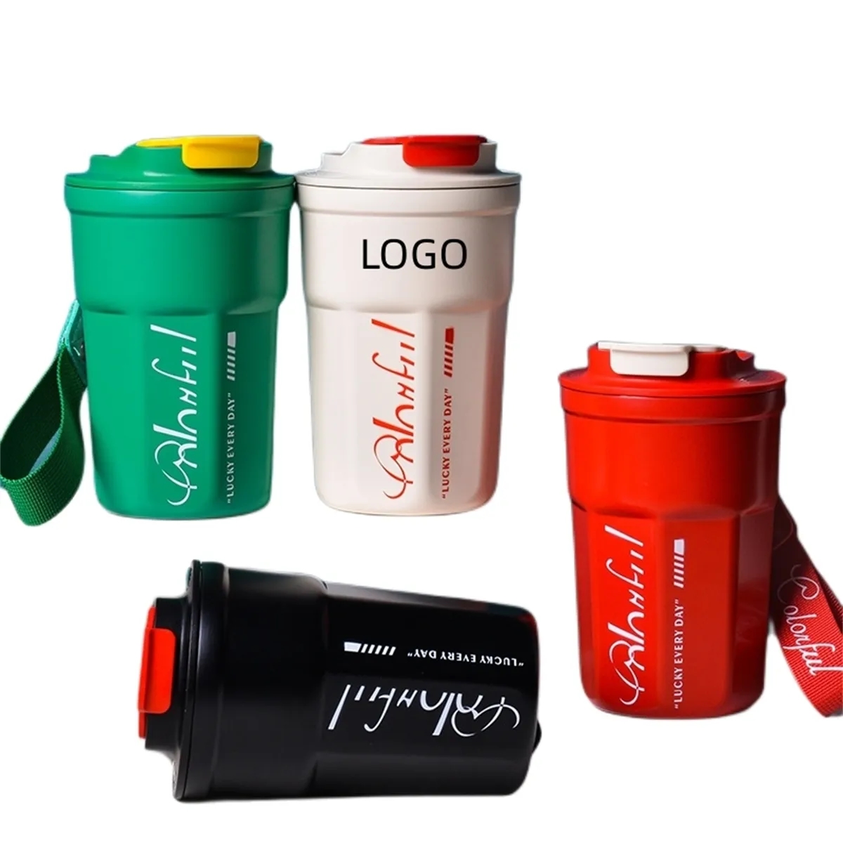 13.5oz Insulated Coffee Cup with Leakproof Lid 4