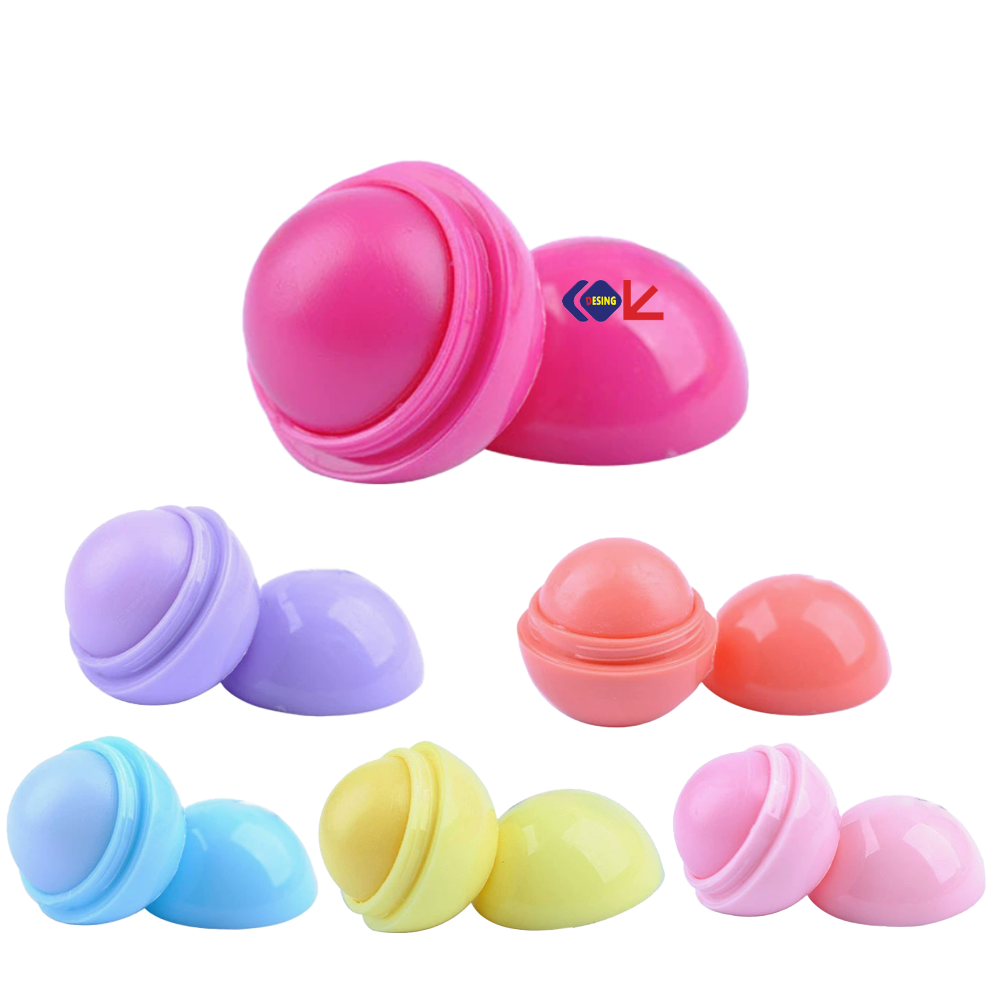 Custom Candy-Colored Lip Balm 1