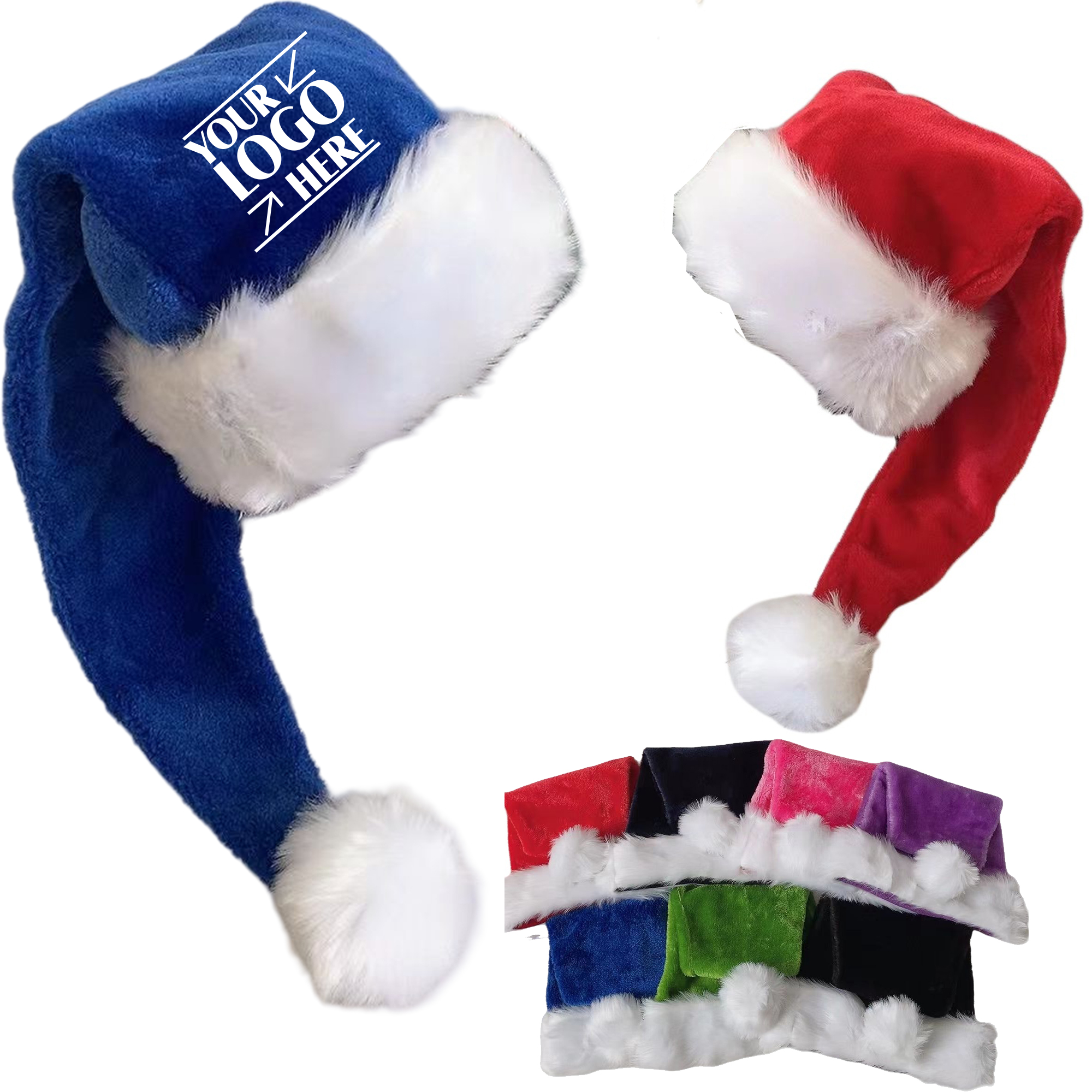 Multicolor Long Christmas Hat 2