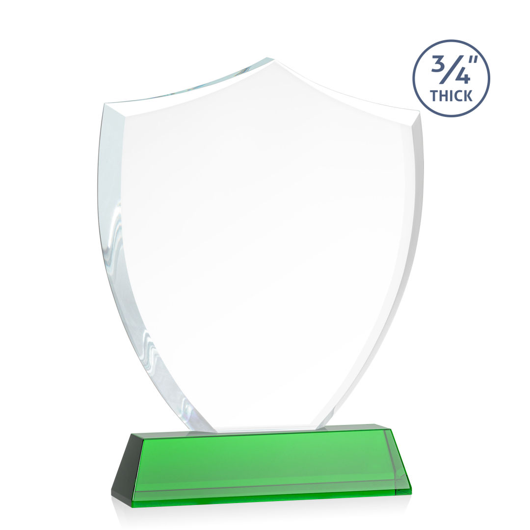 Scudo Shield VividPrint™ Award on Newhaven - Green 3
