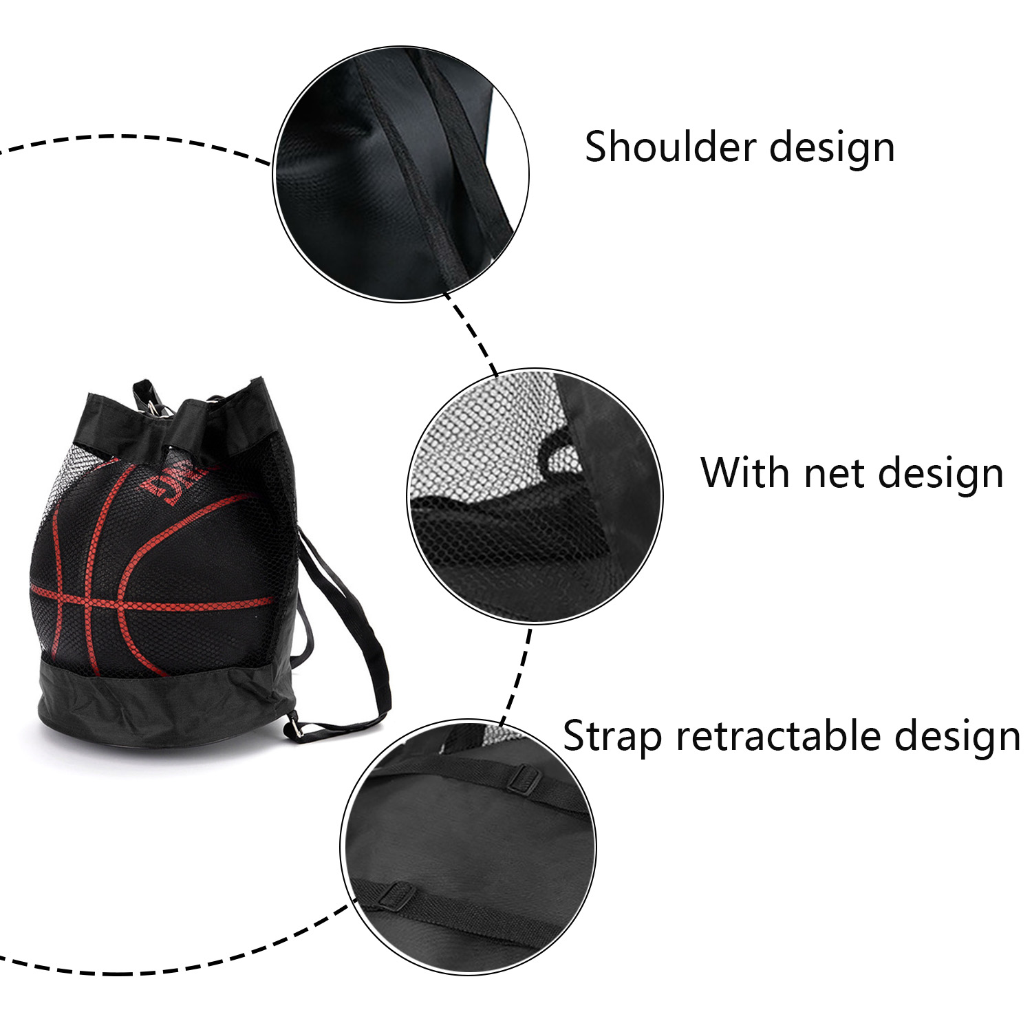Oxford Cloth Basketball Backpack 3