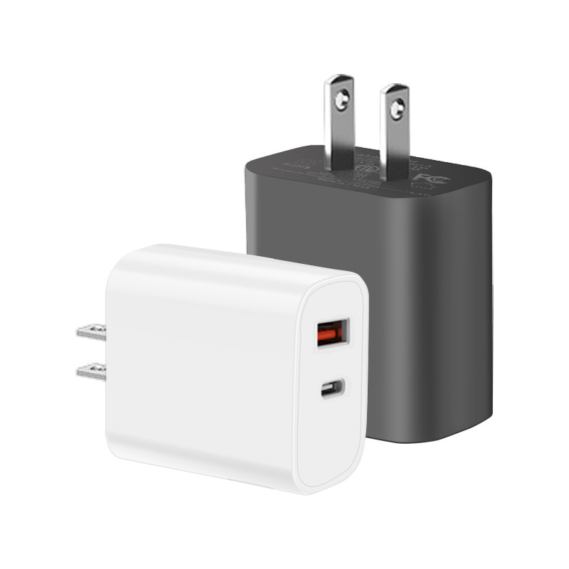 Dual Port Type C Wall Charger Fast Charging 20W Power Adapter Cube 1