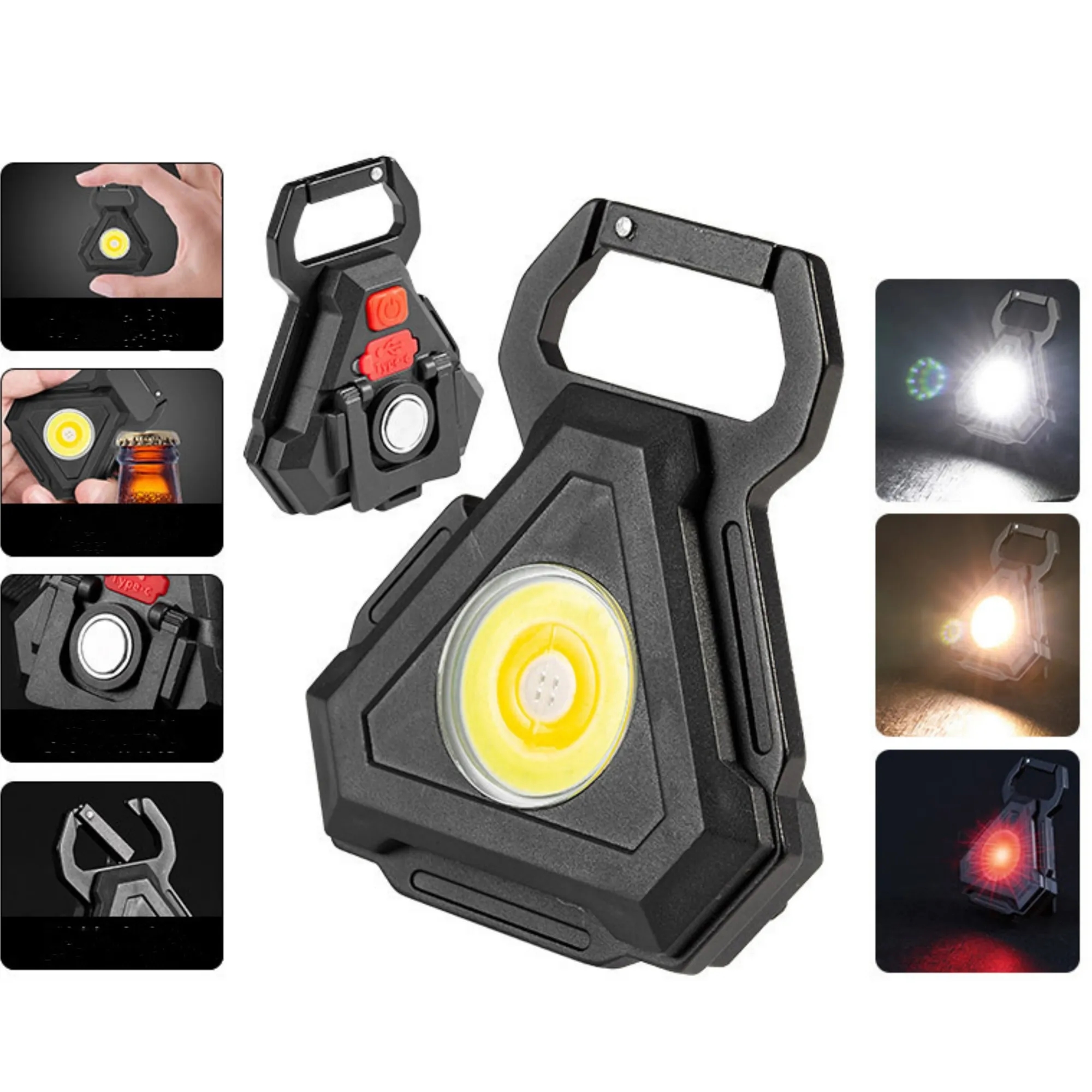 Led Flashlight Key Buckle Light 1