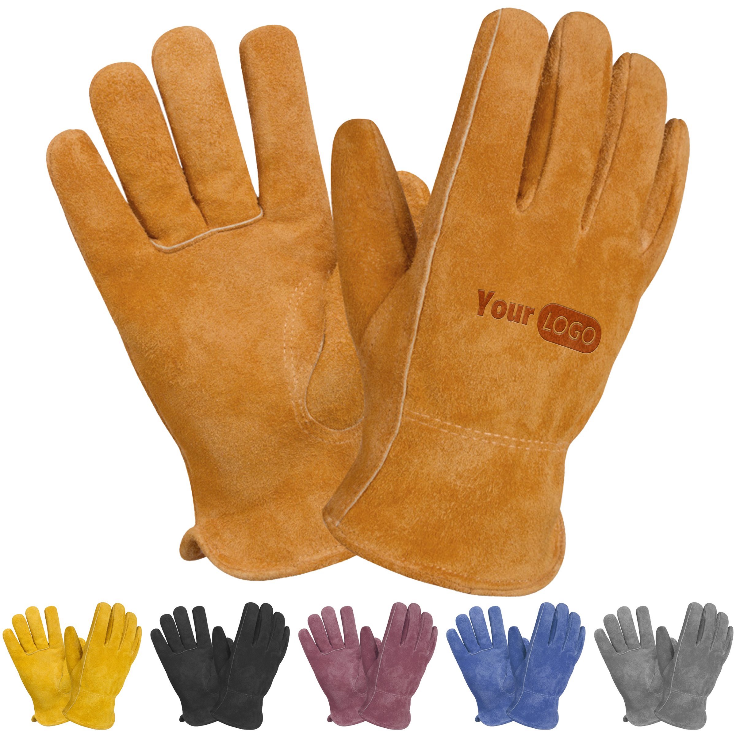 Cowhide Outdoor Baking And Heat-Resistant Gloves 3