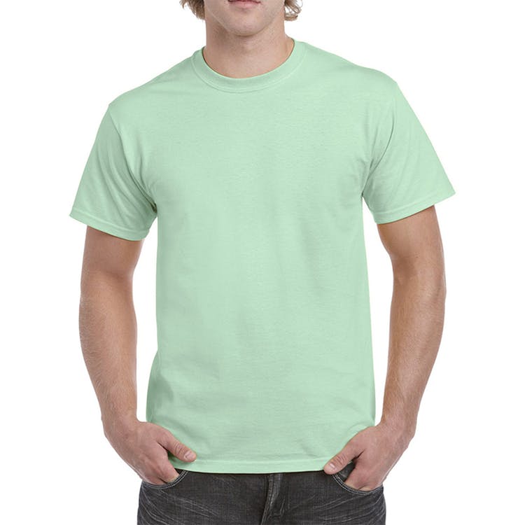 Gildan Cotton Men's T-Shirts Mint Green Medium