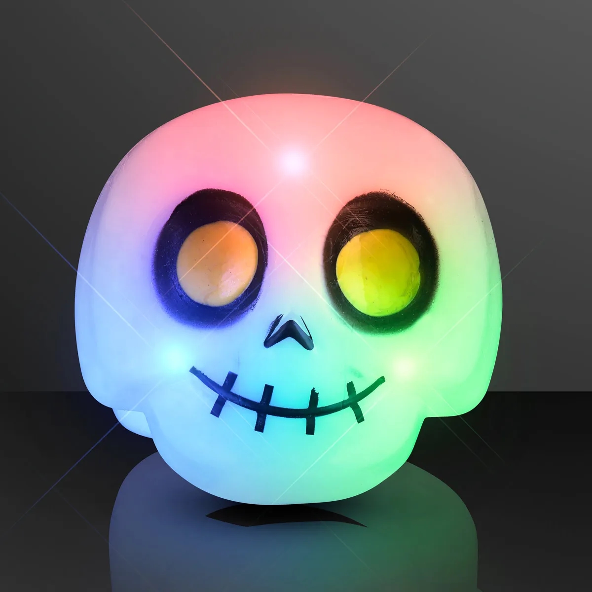 Soft Blinky Halloween Rings, Assorted 6