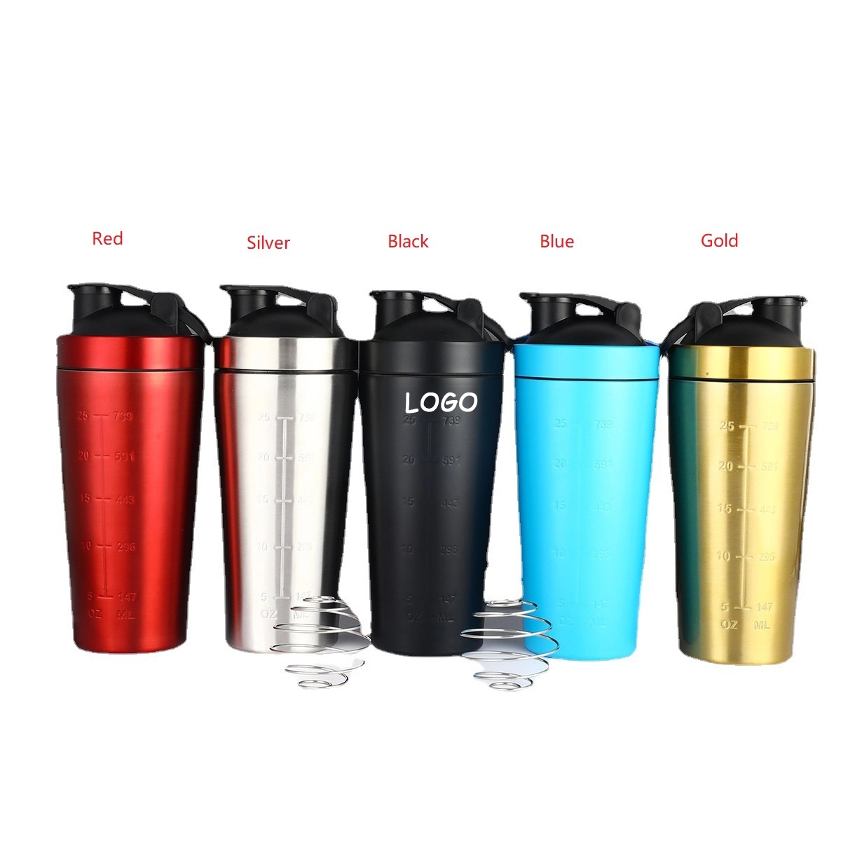 25Oz Stainless Steel Protein Shaker Bottle 2