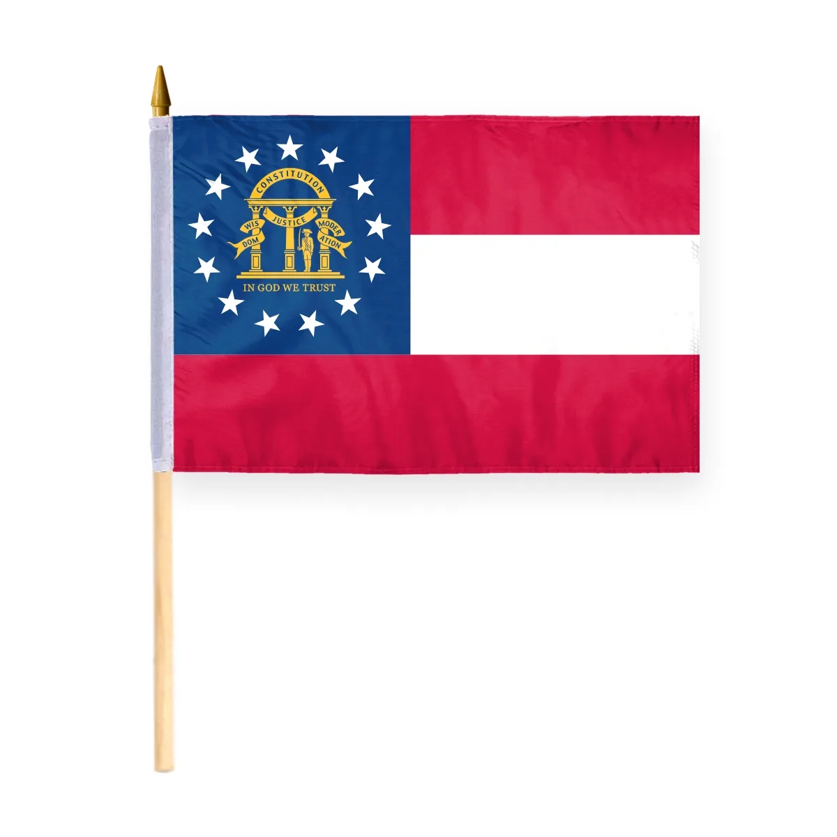 4"x6" & 12"x18'' Georgia 2003 ePoly Printed Stick Flags 3