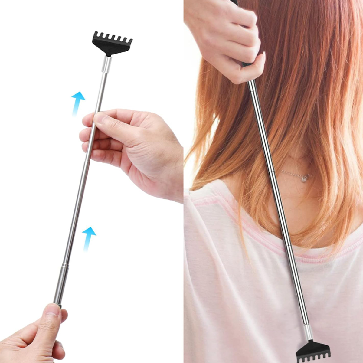 Extendable Telescopic Back Scratcher with Rubber Handle 5