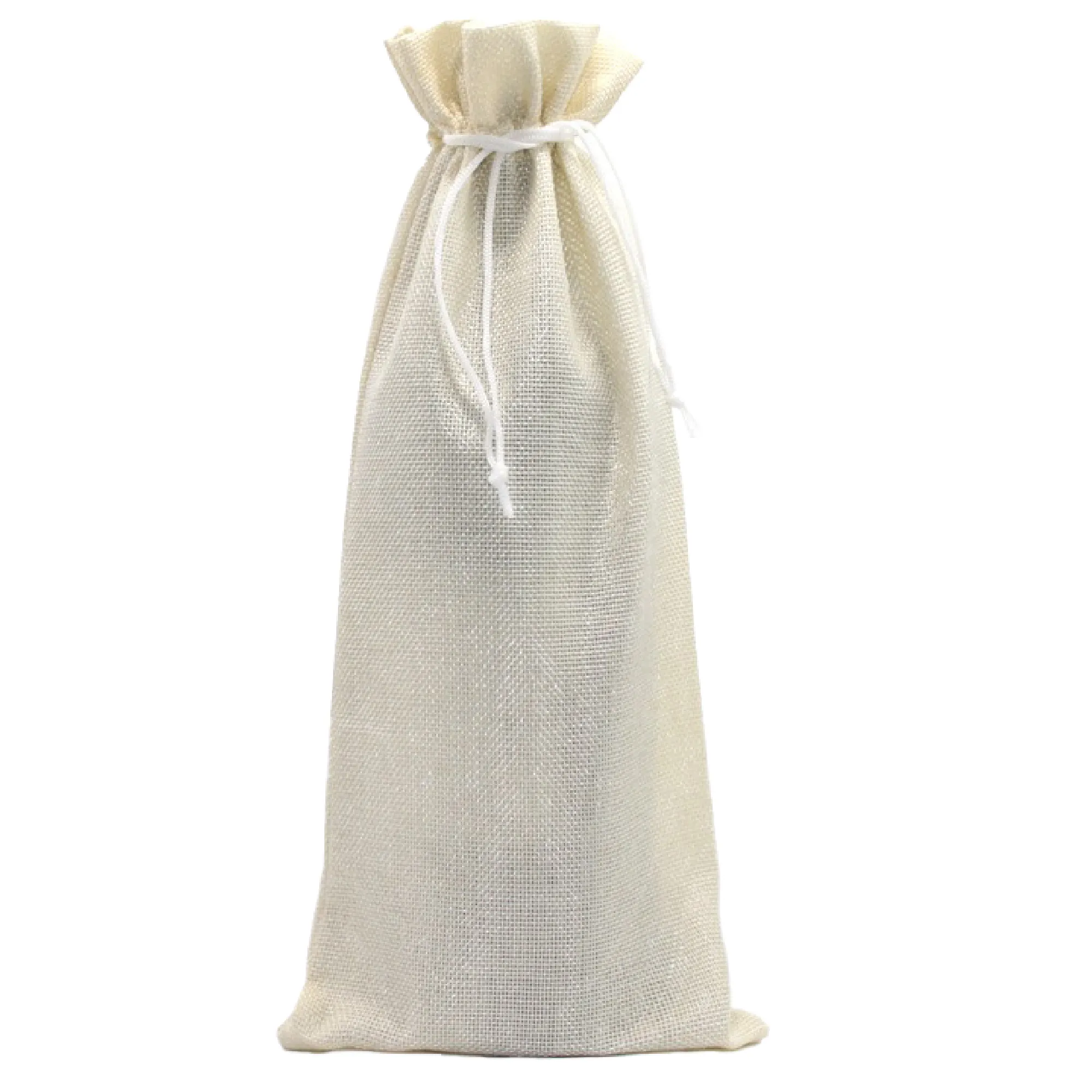 Burlap Drawstring Wine Bag Gift Tote Storage Sackcloth 5