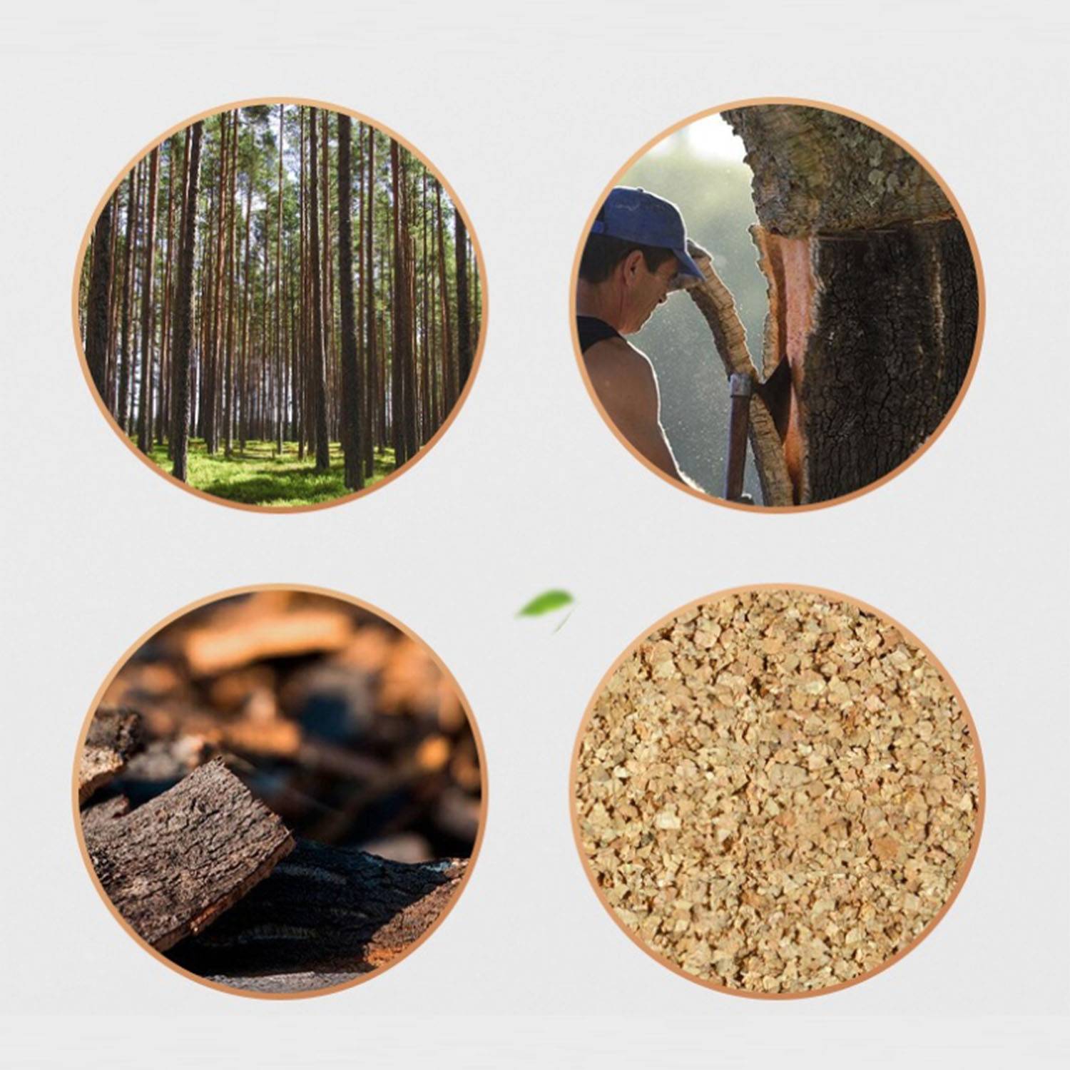 Round Cork Straw Wireless Charger 7