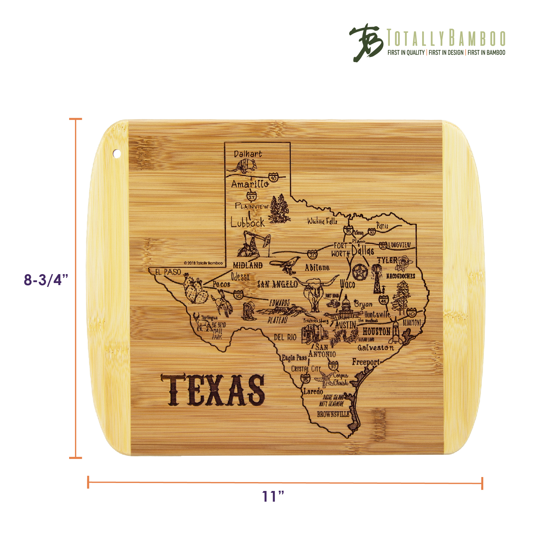 A Slice of Life Texas Serving & Cutting Board 5