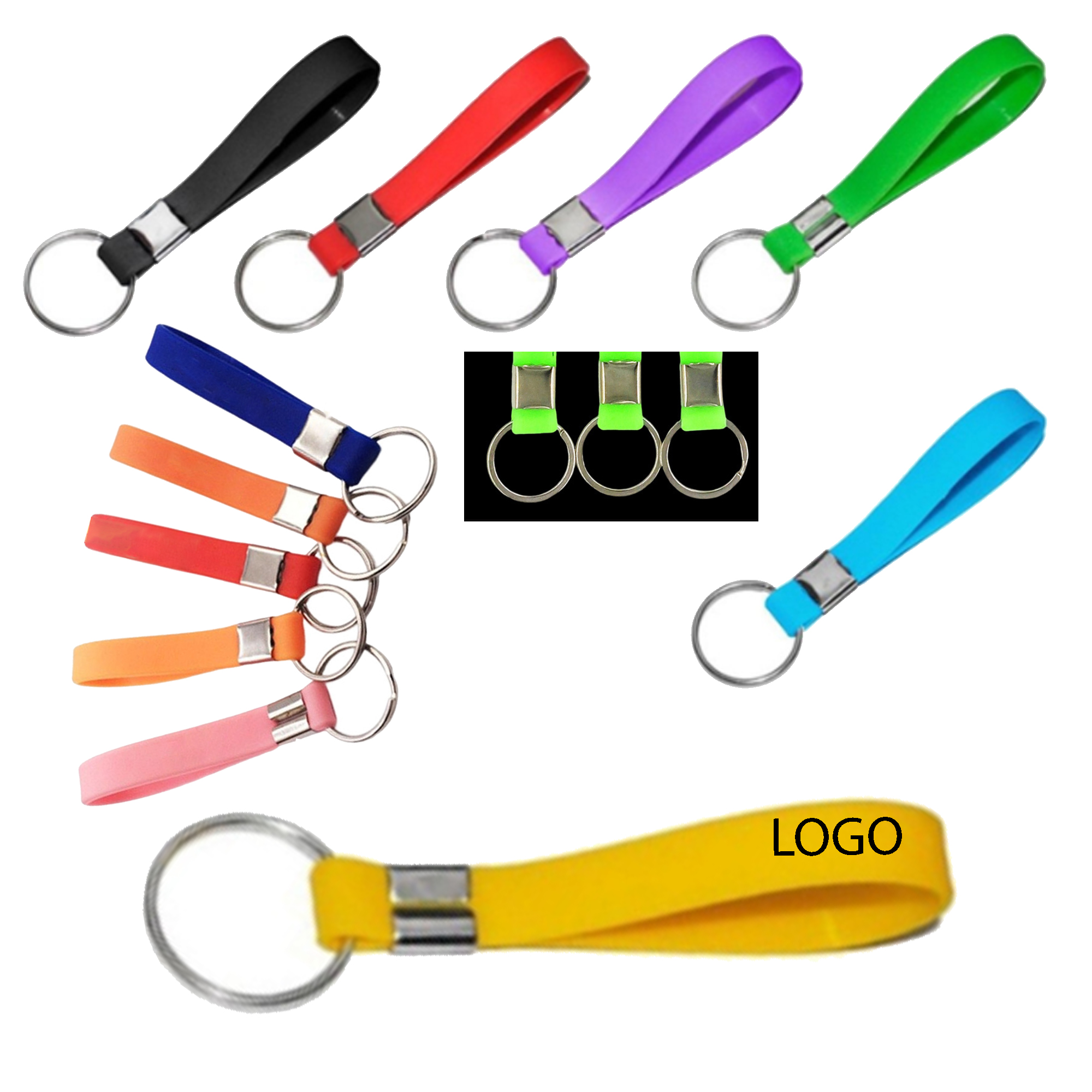 Colorful Silicone Keychain 1