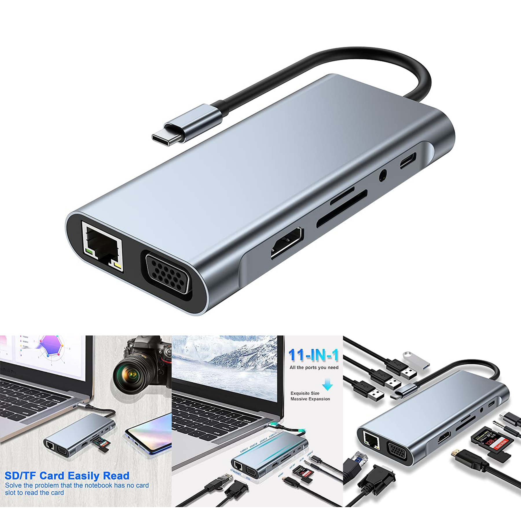 11 in 1 USB C Hub 1