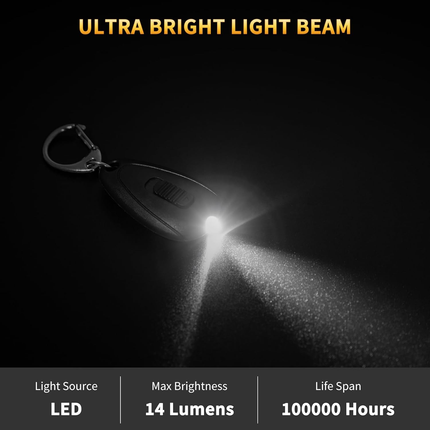 Mini ABS LED Keychain Flashlight – Portable for Outdoors 3