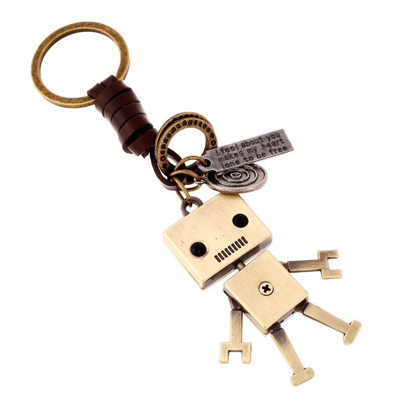 Metal Robot Keychain 3