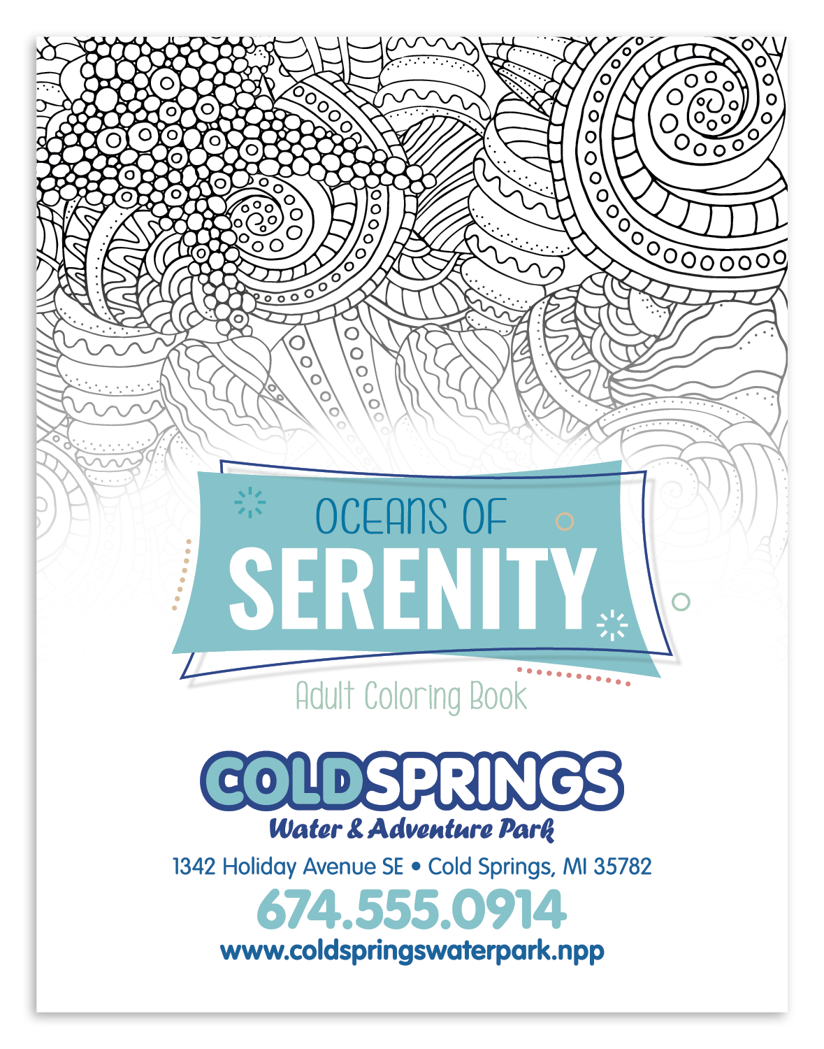 Good Value™ Oceans of Serenity Adult Coloring Book 18