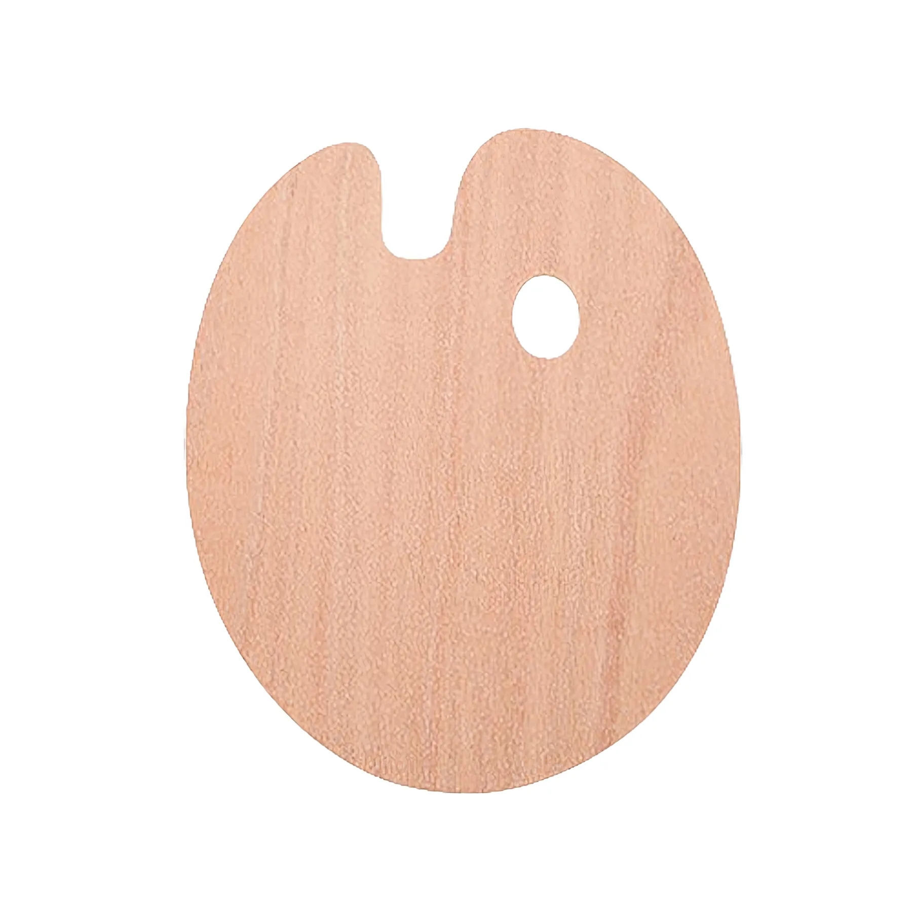 Wooden Oval-Shaped Artist Painting Palette 1
