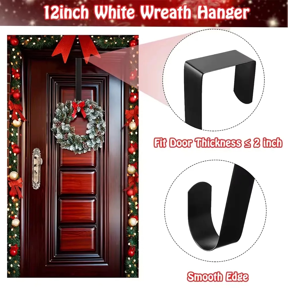 12.5" Christmas Decorative Galvanized Wreath Hanger 5