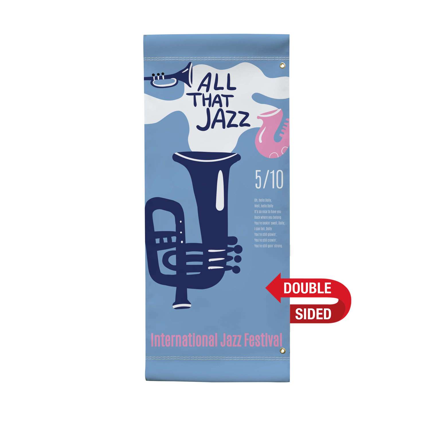 30" x 72" Vinyl Boulevard Banner Double-Sided