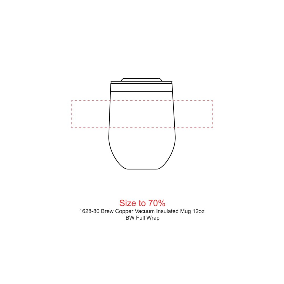 Brew Copper Vacuum Insulated Mug 12oz, custom tumbler with logo imprint 73