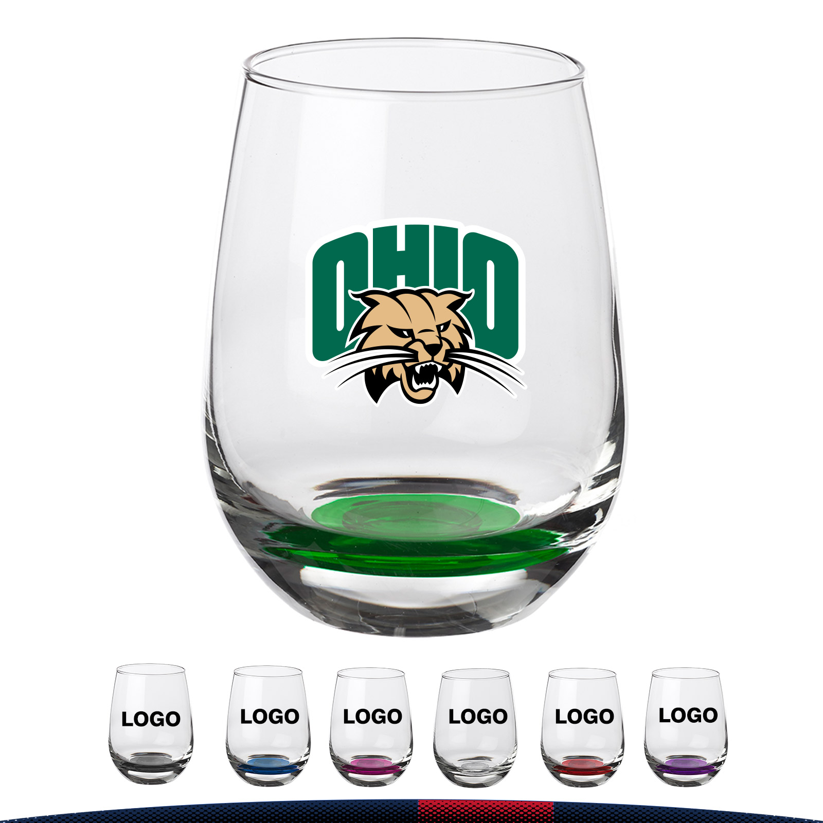 9 oz. Libbey Stemless Wine Glasses 8