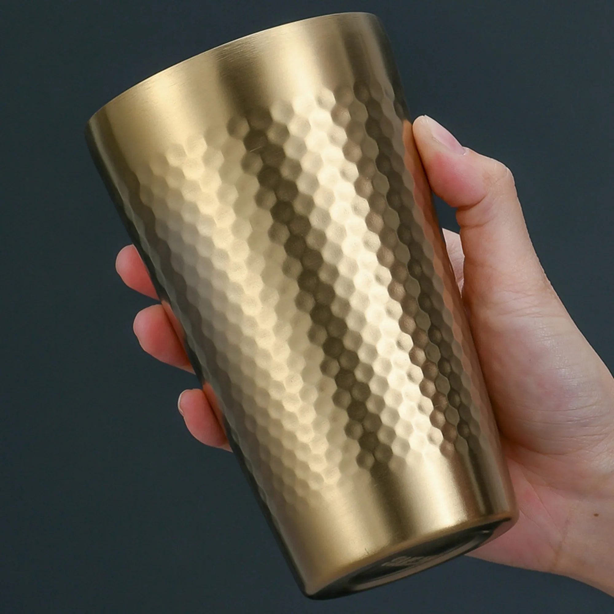 Stainless Steel Stackable Drinking Cup 6 oz 22 oz 3