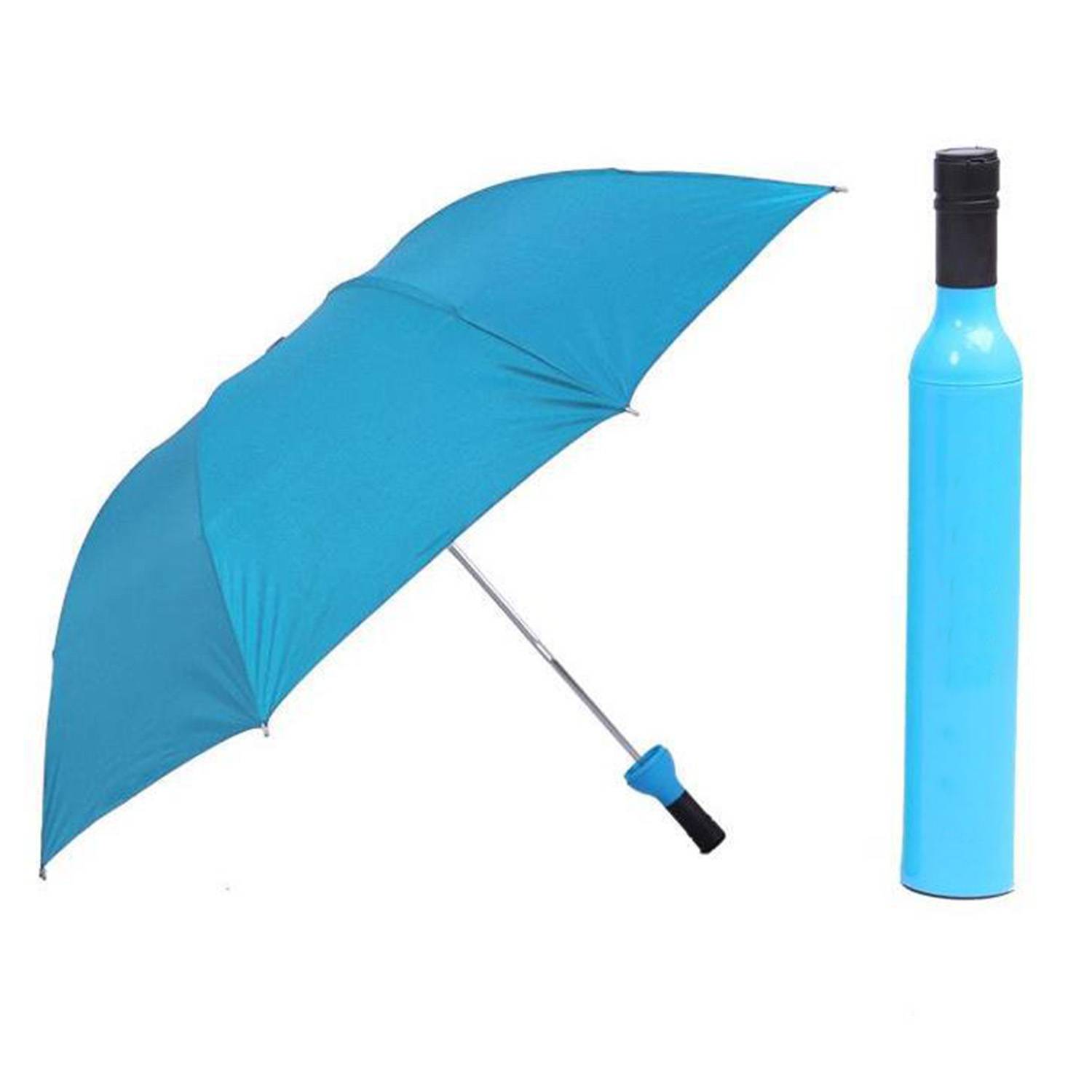 Advertising Sunshade Wine Bottle Folding Umbrella 3