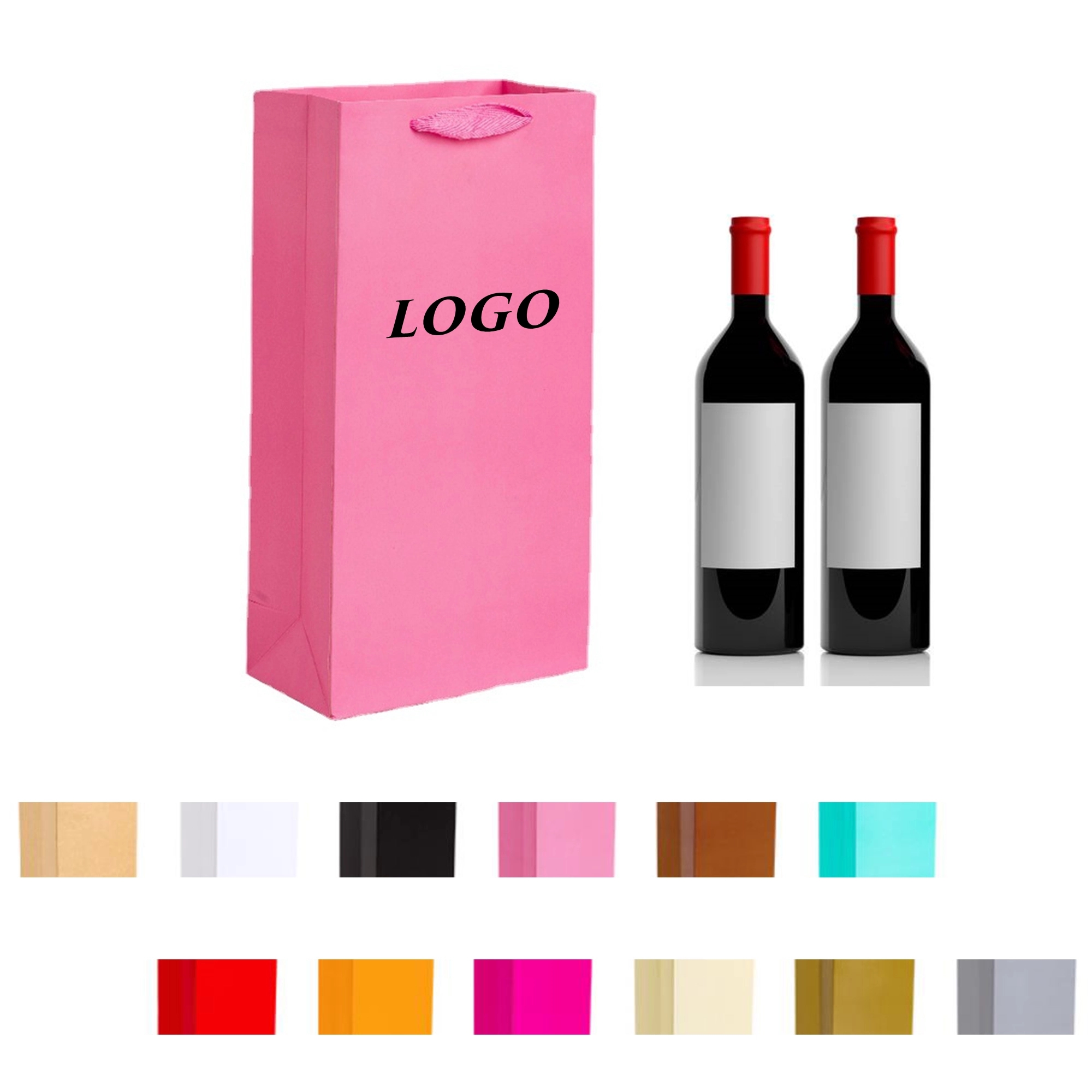 Double Wine Paper Tote Bags 3