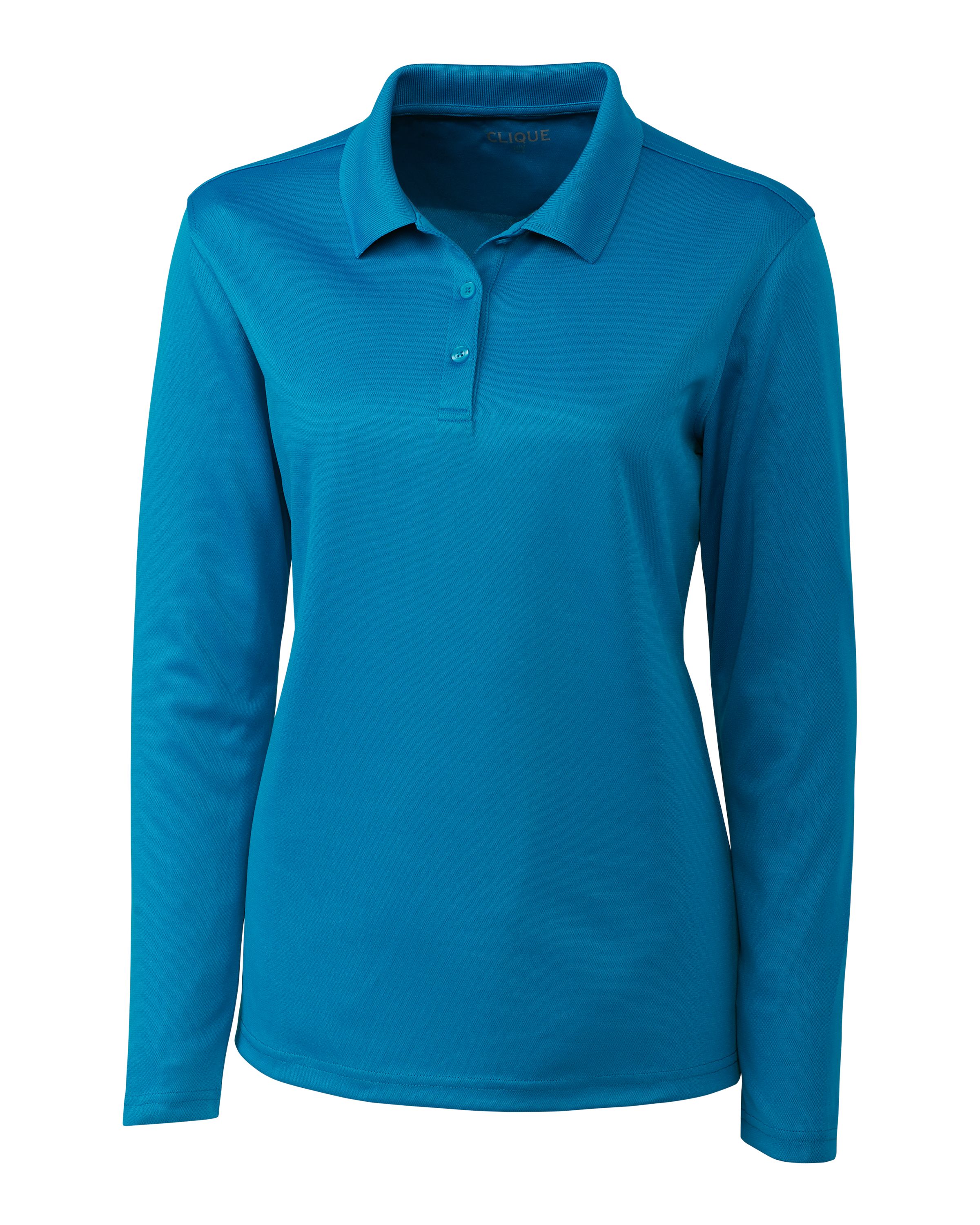 Clique Spin Solution-dyed Performance Pique Womens Long Sleeve Polo 43