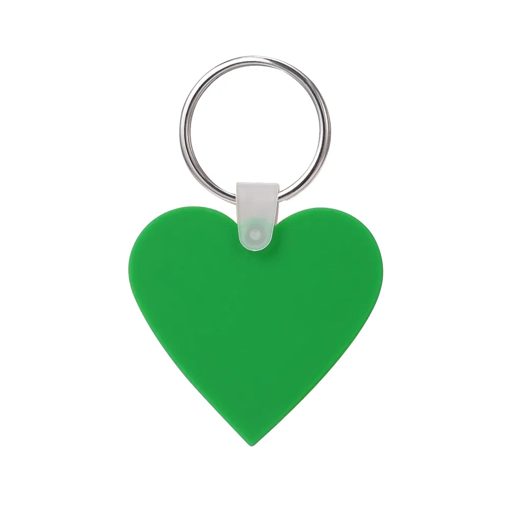 Custom Heart Shaped Silicone Key Tag 12