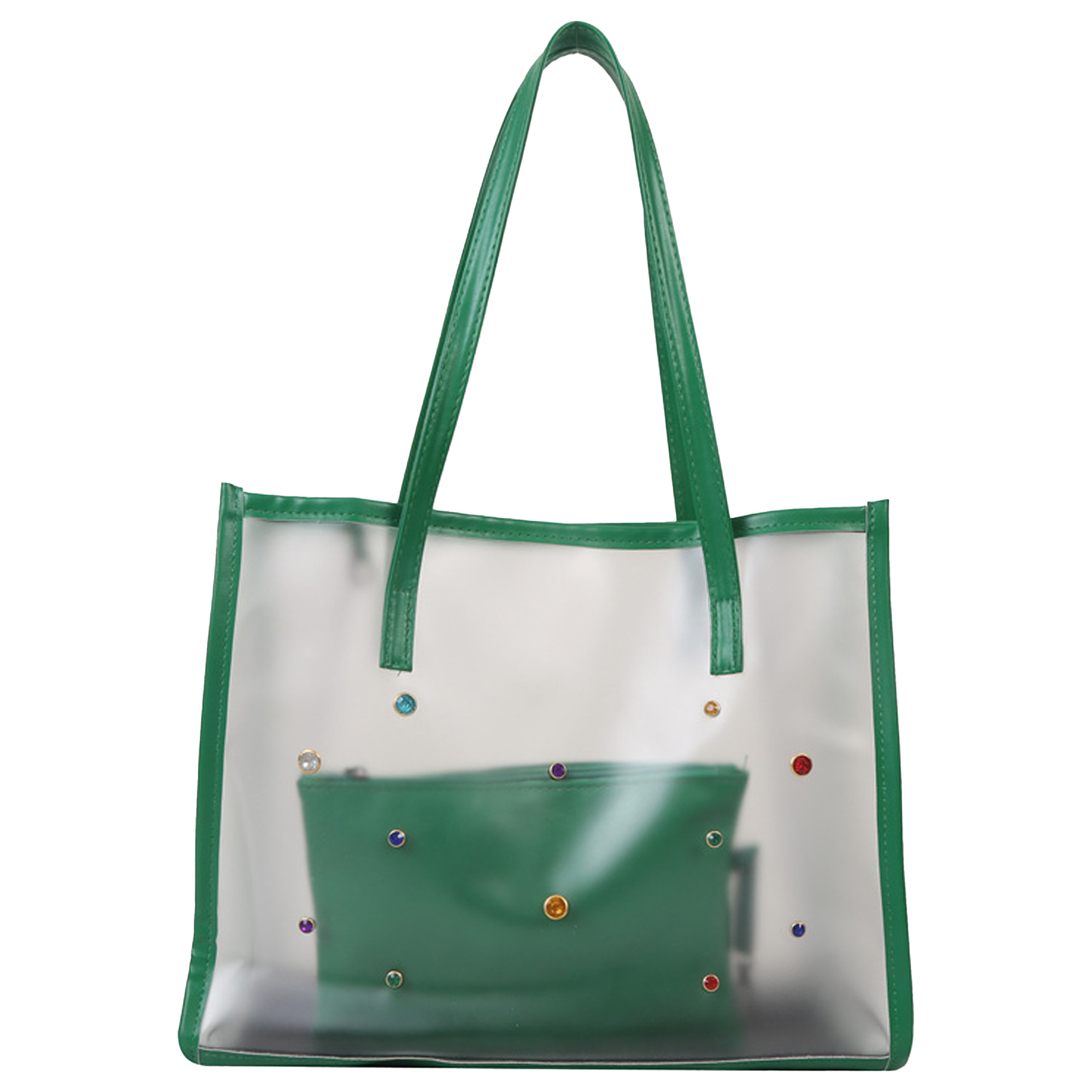 Pvc Large Capacity Transparent Fashionable Tote Bag 1