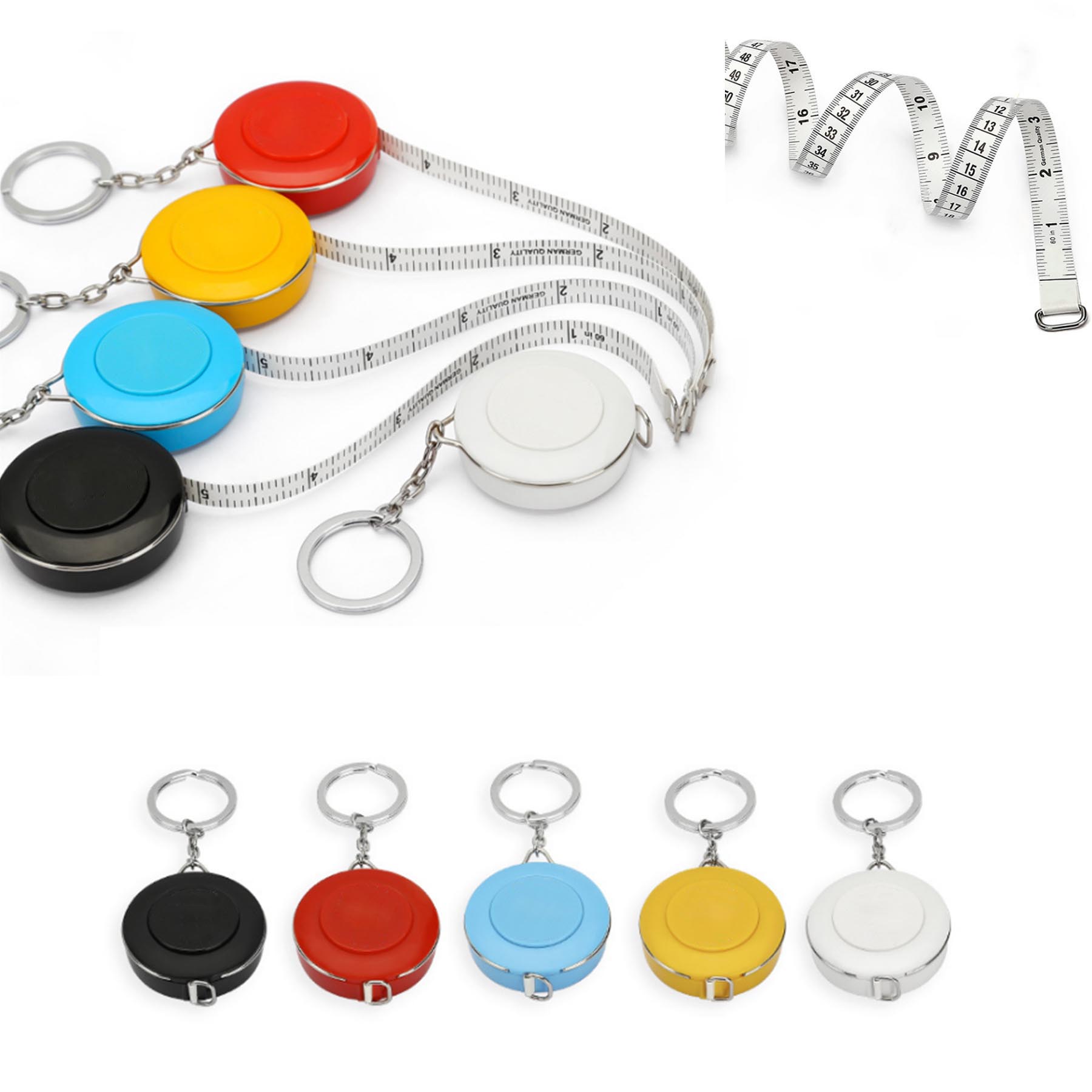 Key Ring Mini Tape Measure 60inch 1