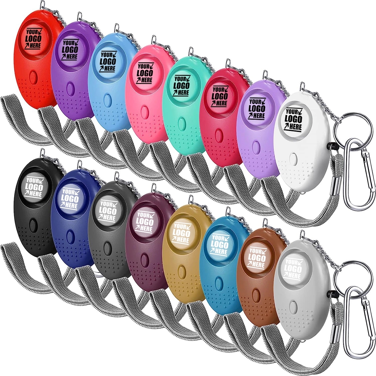 Custom LED Light Emergency Self-Defense Alarm Keychain 2