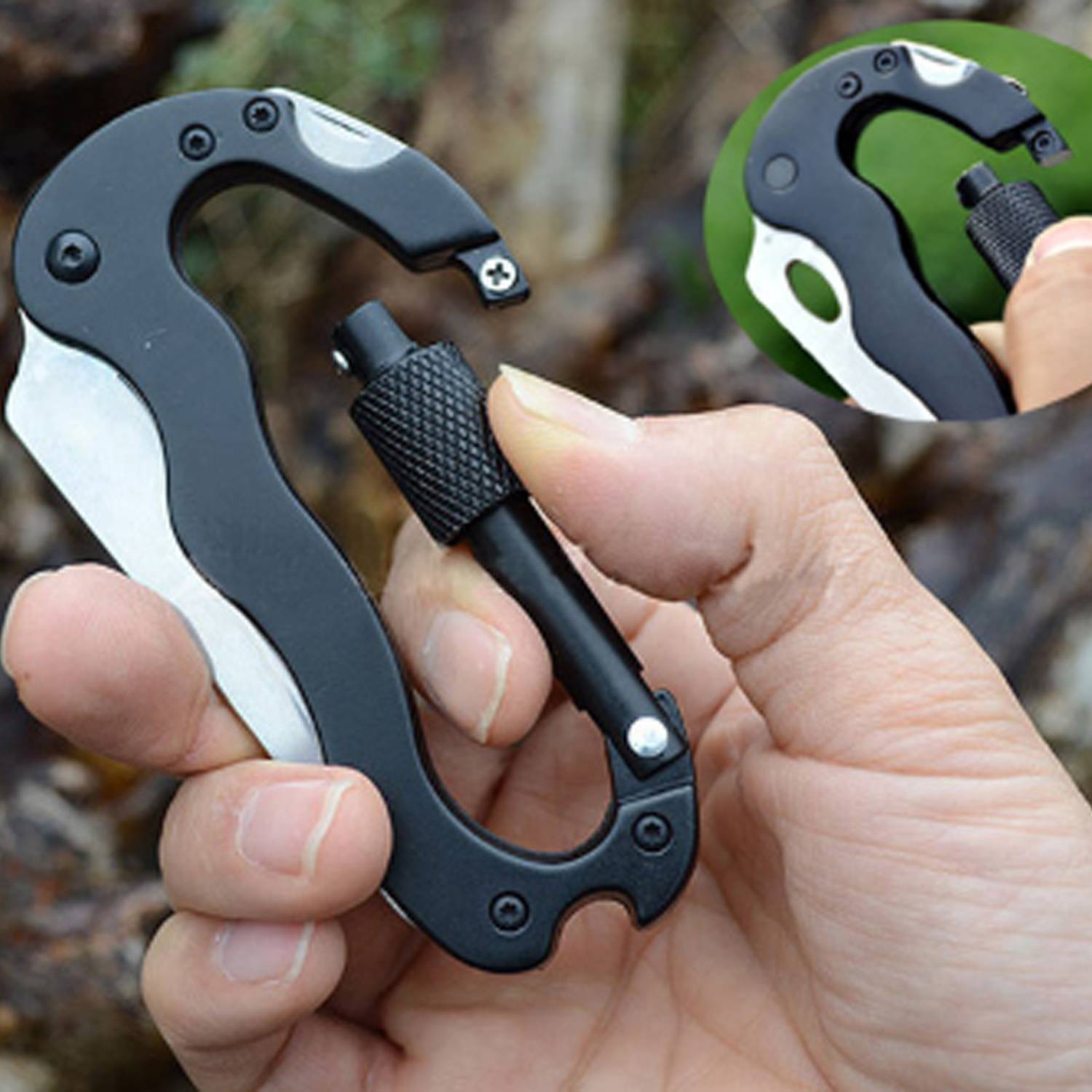 Multifunction Survival Tool Kit Carabiner 3