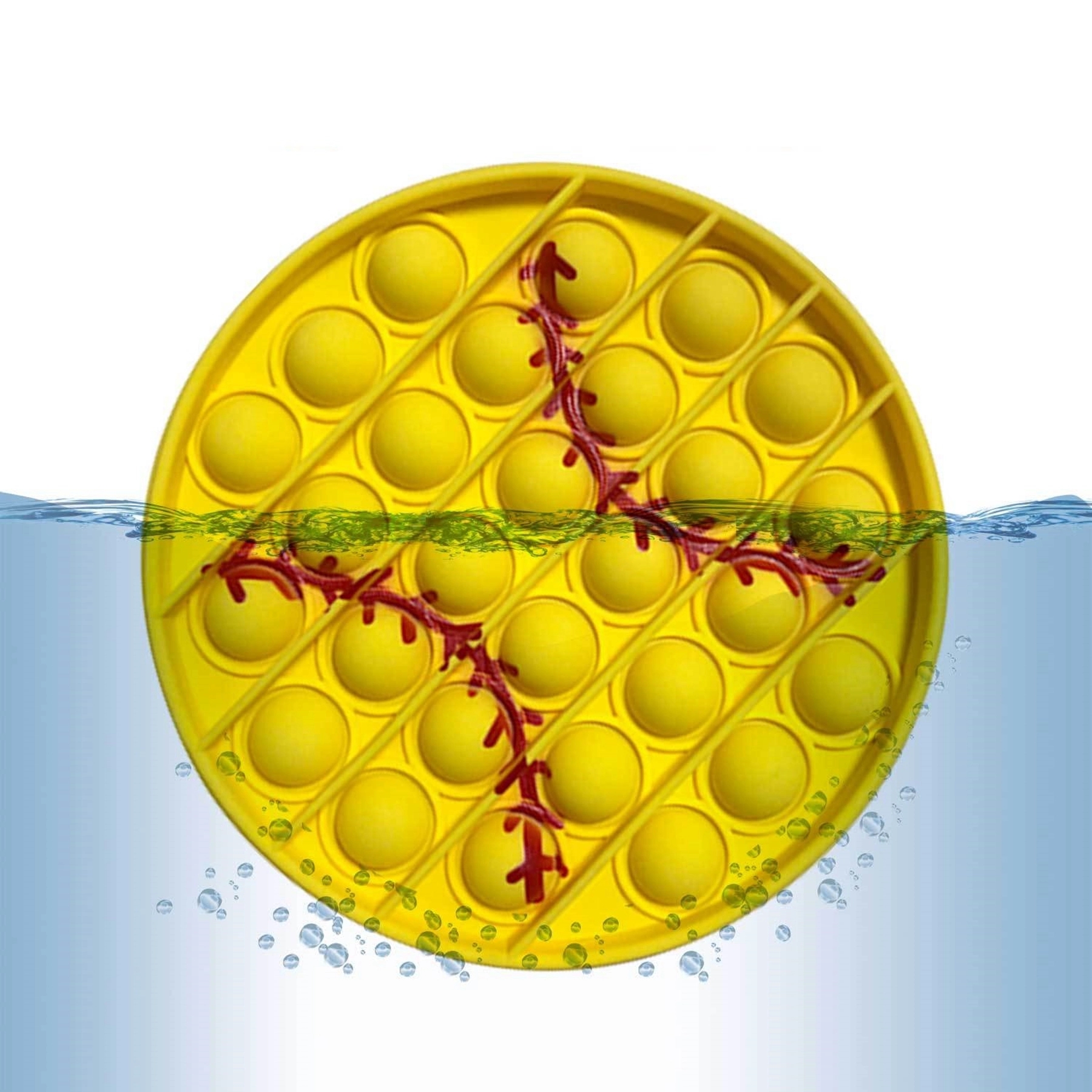 Baseball Push Pop Bubble Fidget Toy 6