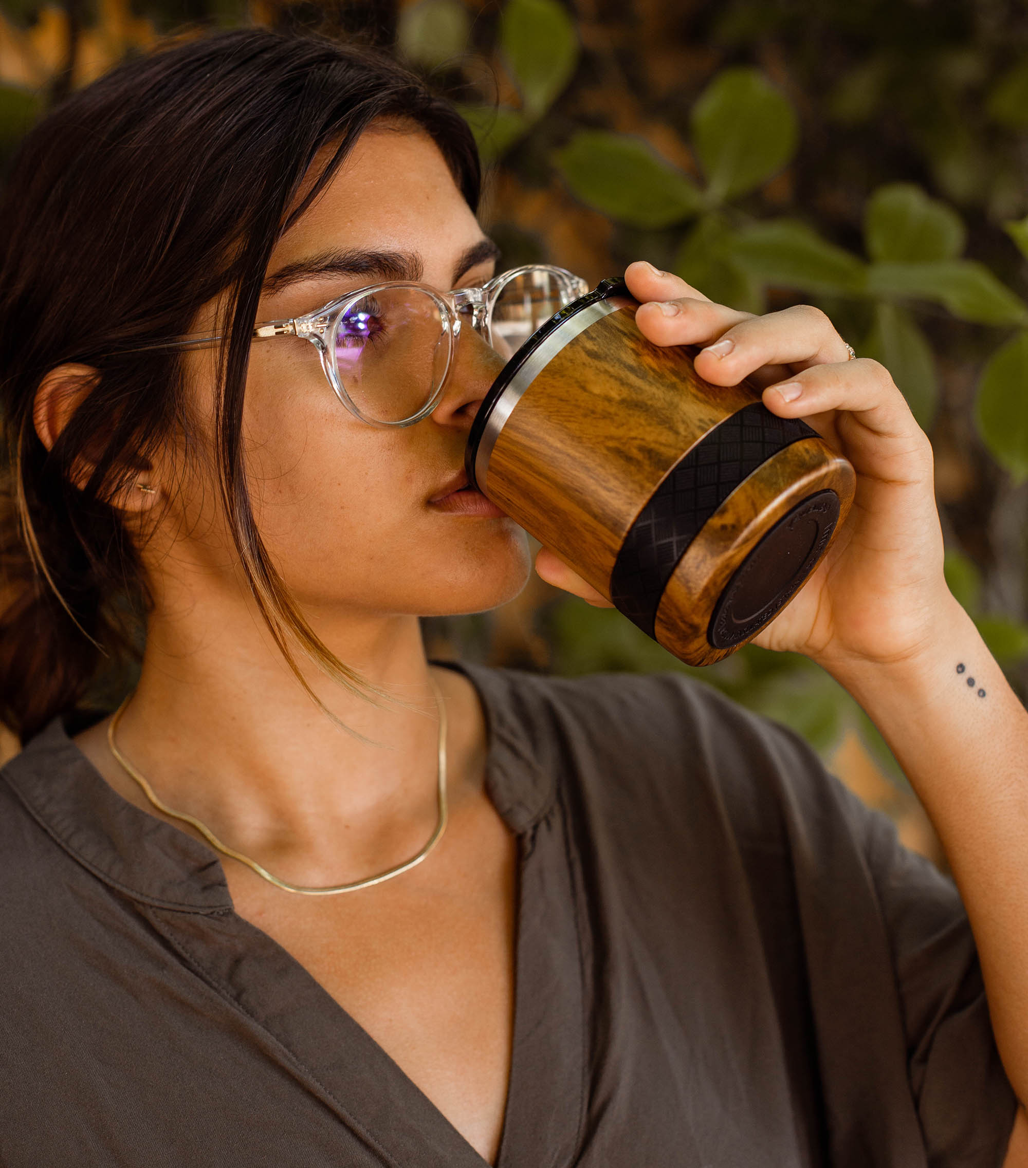 Elemental® Recess Lowball 10oz Stainless Steel Tumbler with Shatter-free Lid 18