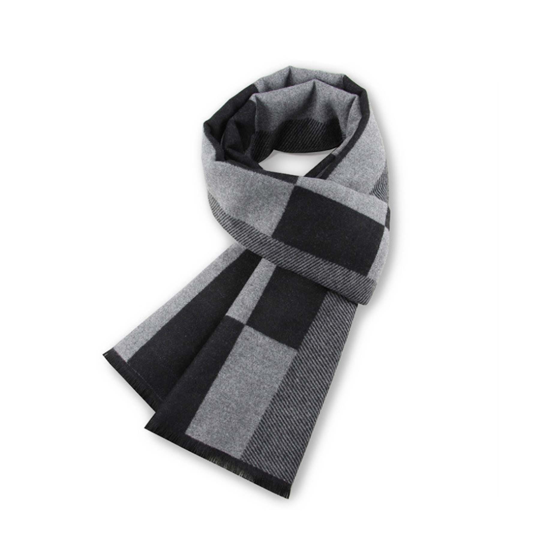 Classic Wool Winter Plaid Scarf 5