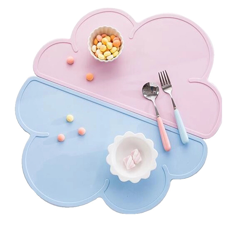 Custom Silicone Baby Food Placemat & Kids Cloud Table Mat 3