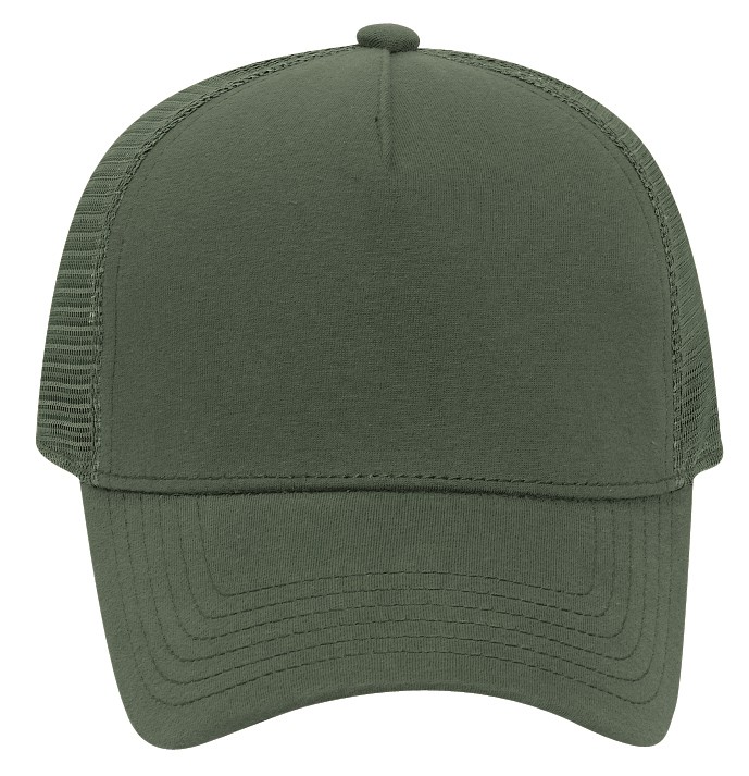 OTTO CAP® 5 Panel Mid Profile Mesh Back Trucker Hat 43