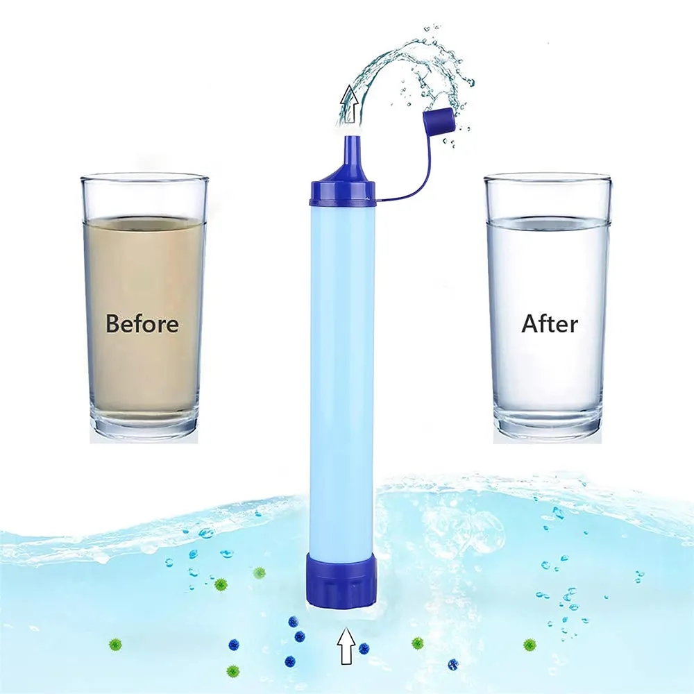 Outdoor Survival Personal Water Filter Straw 8