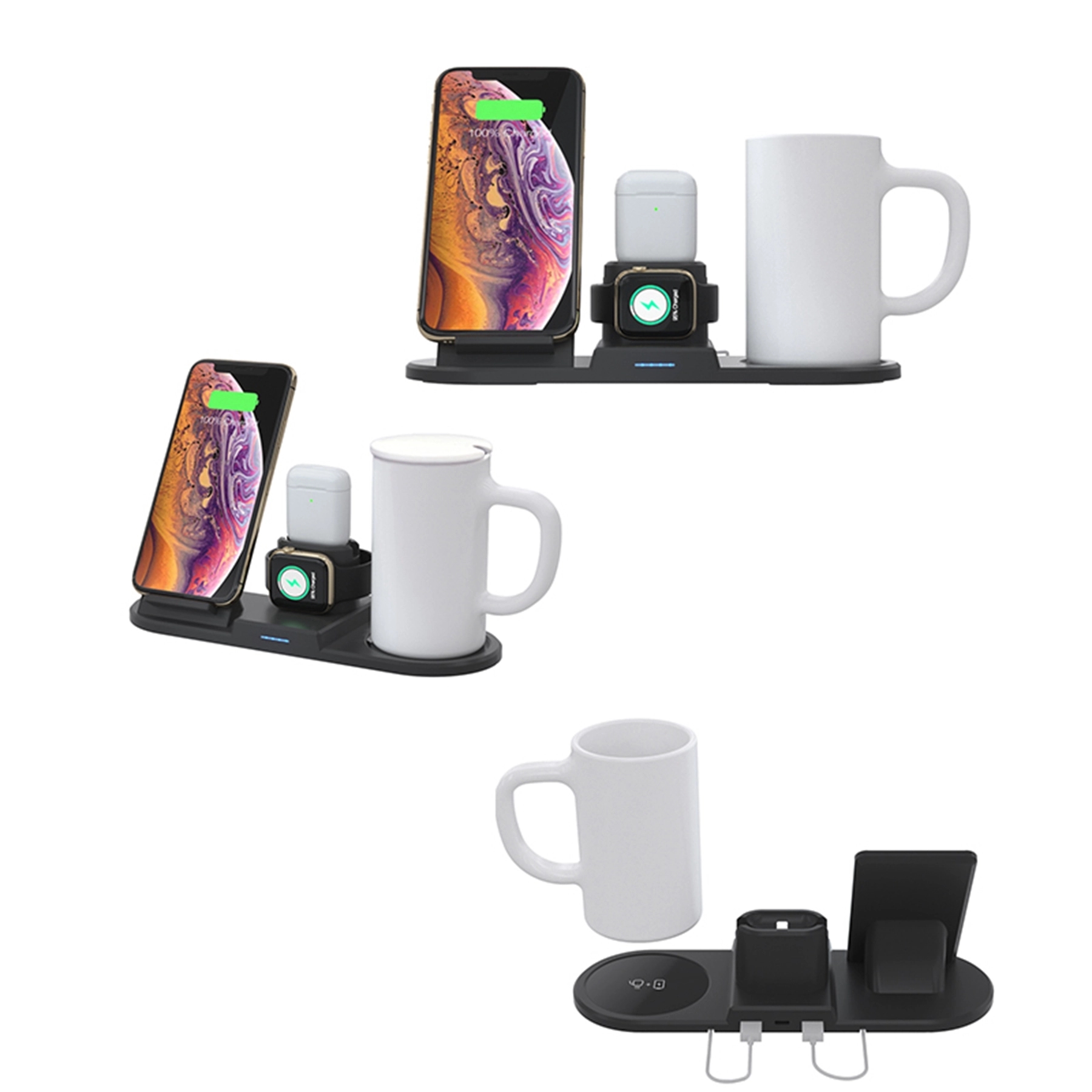 15W Multi-function Wireless Charger with Heating Cup 9