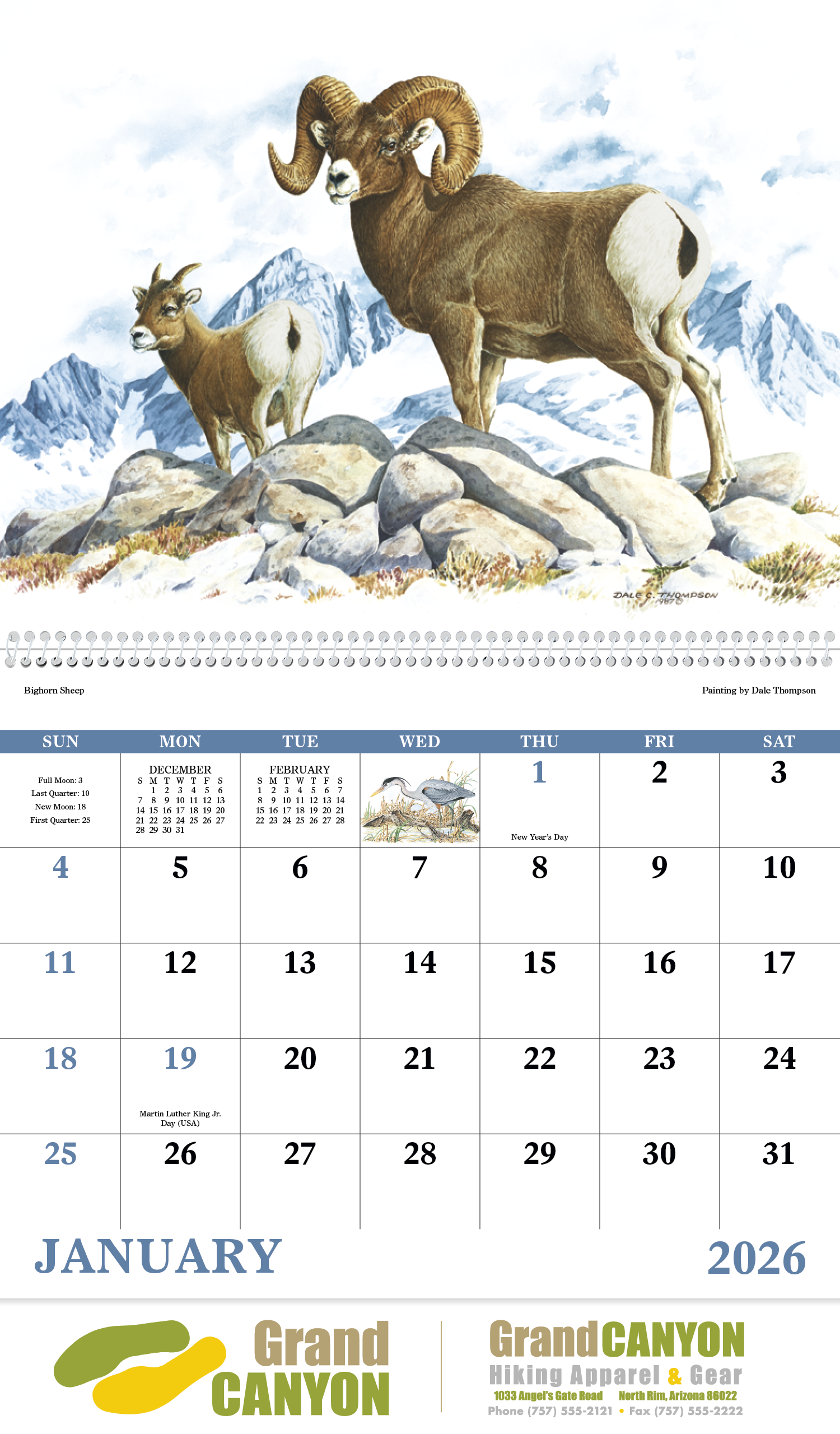 Good Value™ Wildlife Trek - Spiral Calendar 21