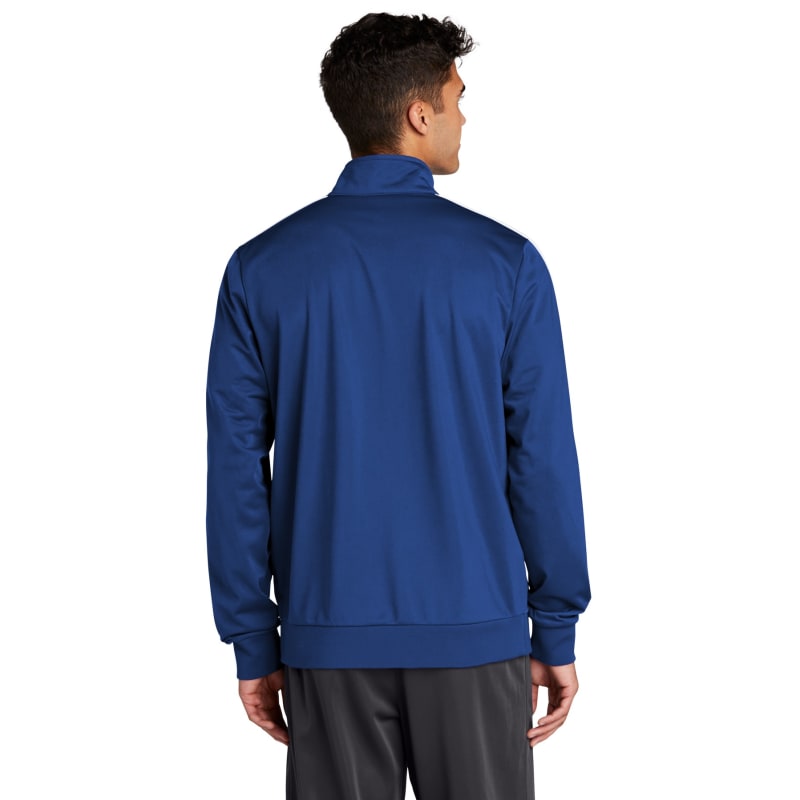 Sport-Tek Tricot Sleeve Stripe Track Jacket. 26