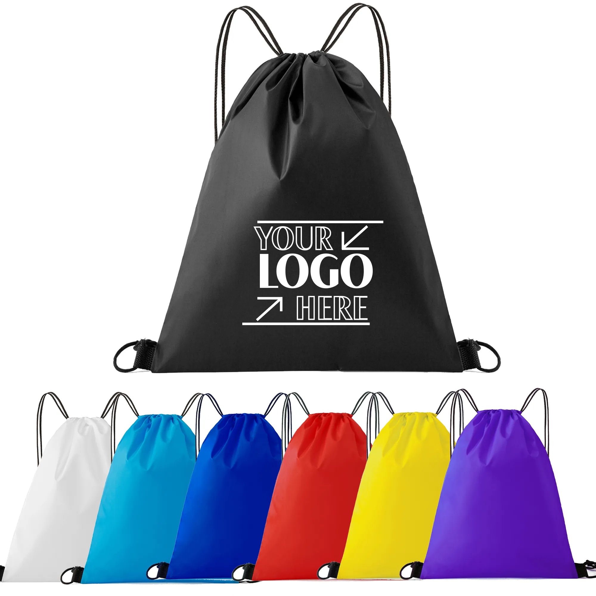 Multi-colored Sports Drawstring Bag