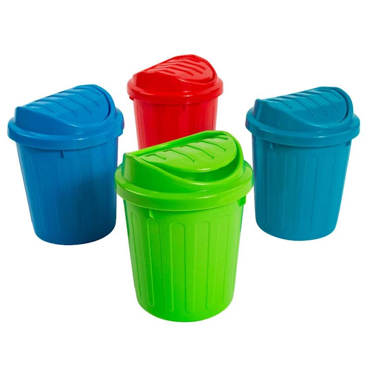 Mini Rubbish Bins - Assorted Colors, custom desk accessory with logo imprint 2