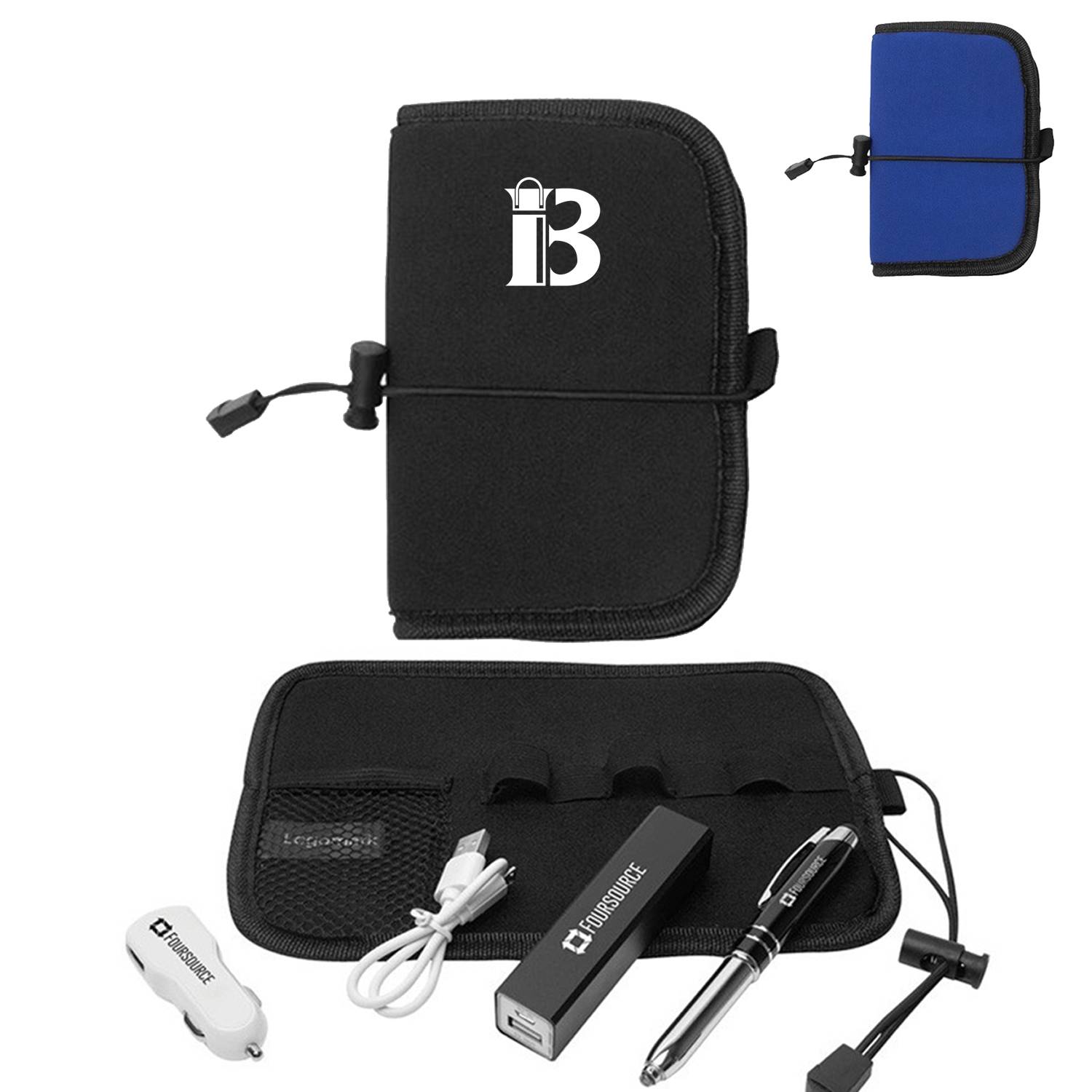 Neoprene Roll-Up Tech Organizer