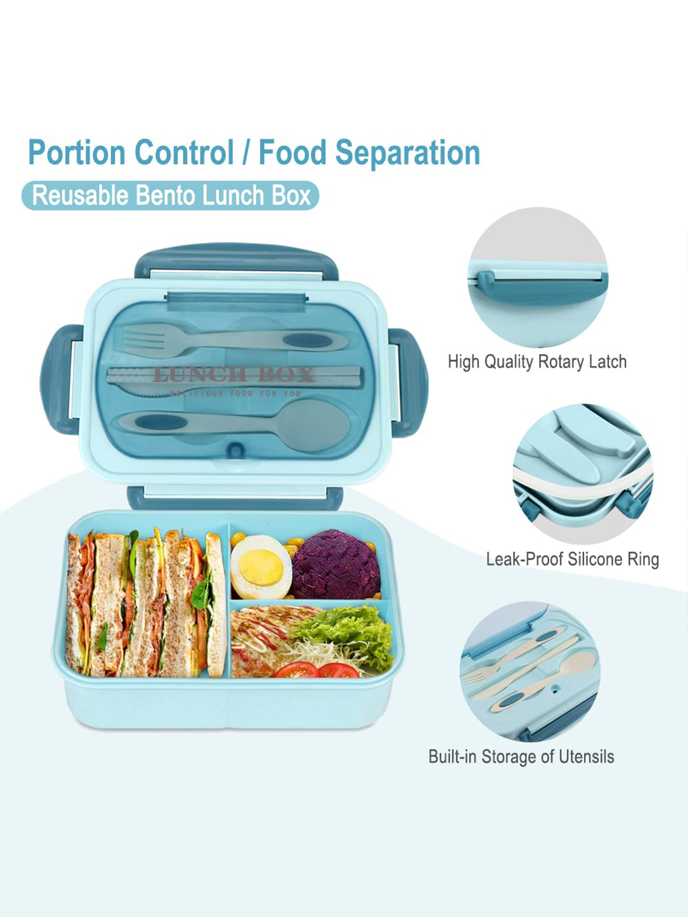 1200 ML Lunch Containers for Adults 2