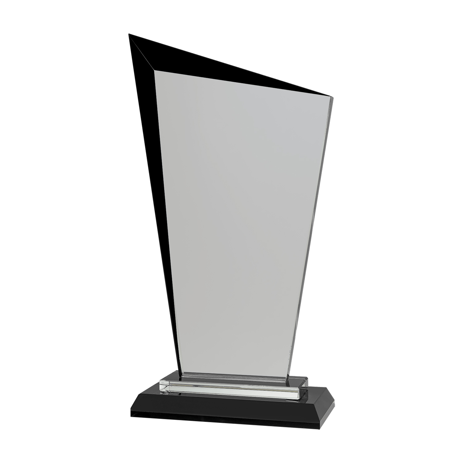 9 1/2" Black Razor Glass Award 3